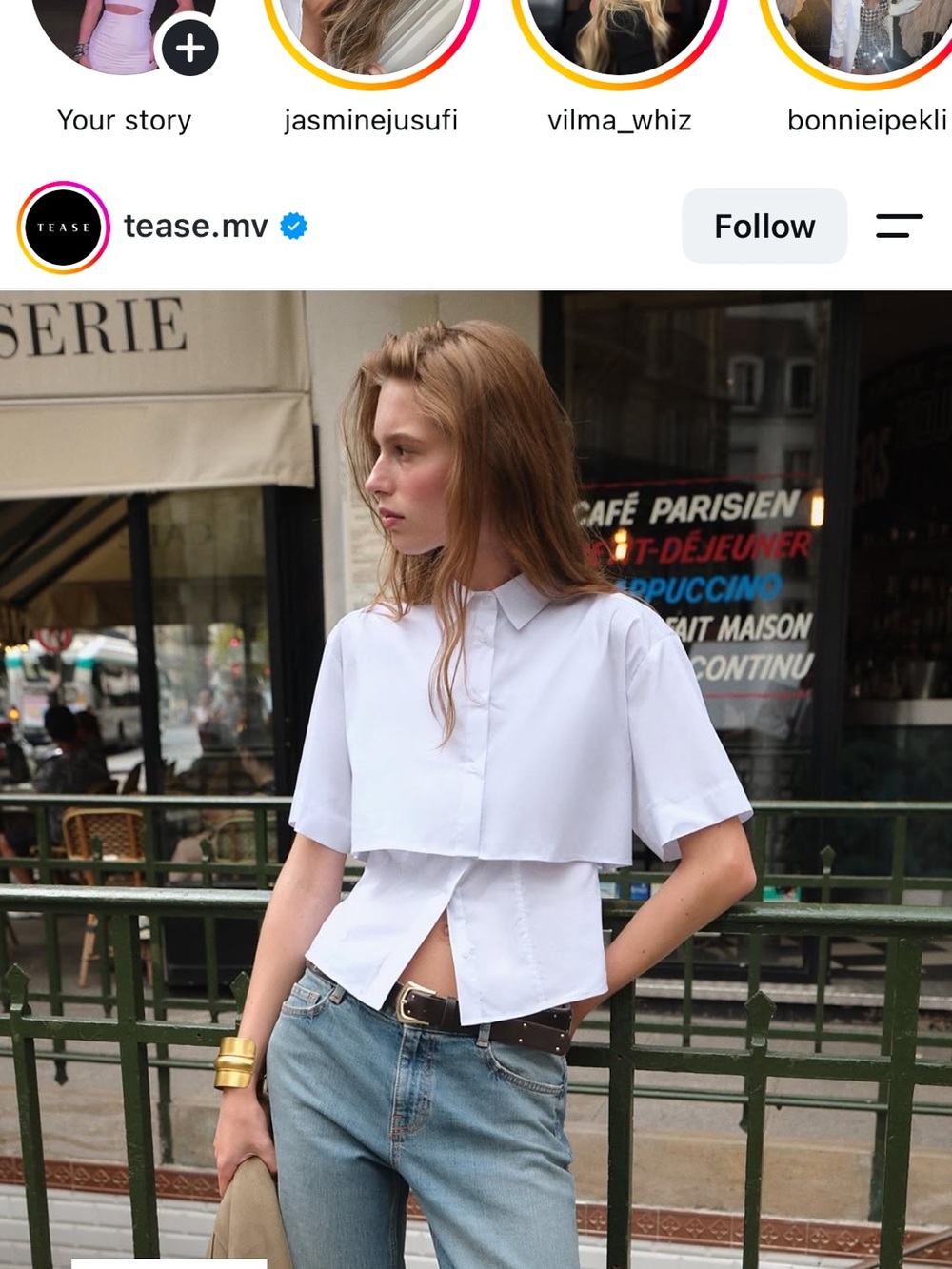 Zara Layered White Shirt